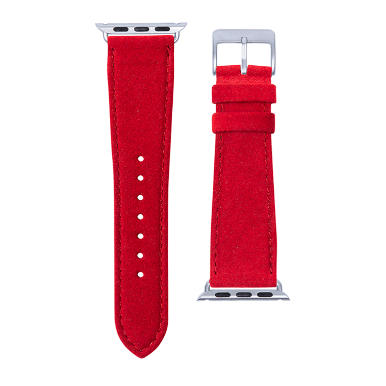 Alcantara Armband in Rot - bracebuds