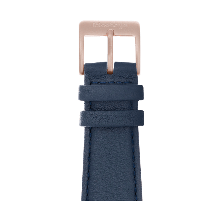 Nappa Leder Armband in Dunkelblau - bracebuds