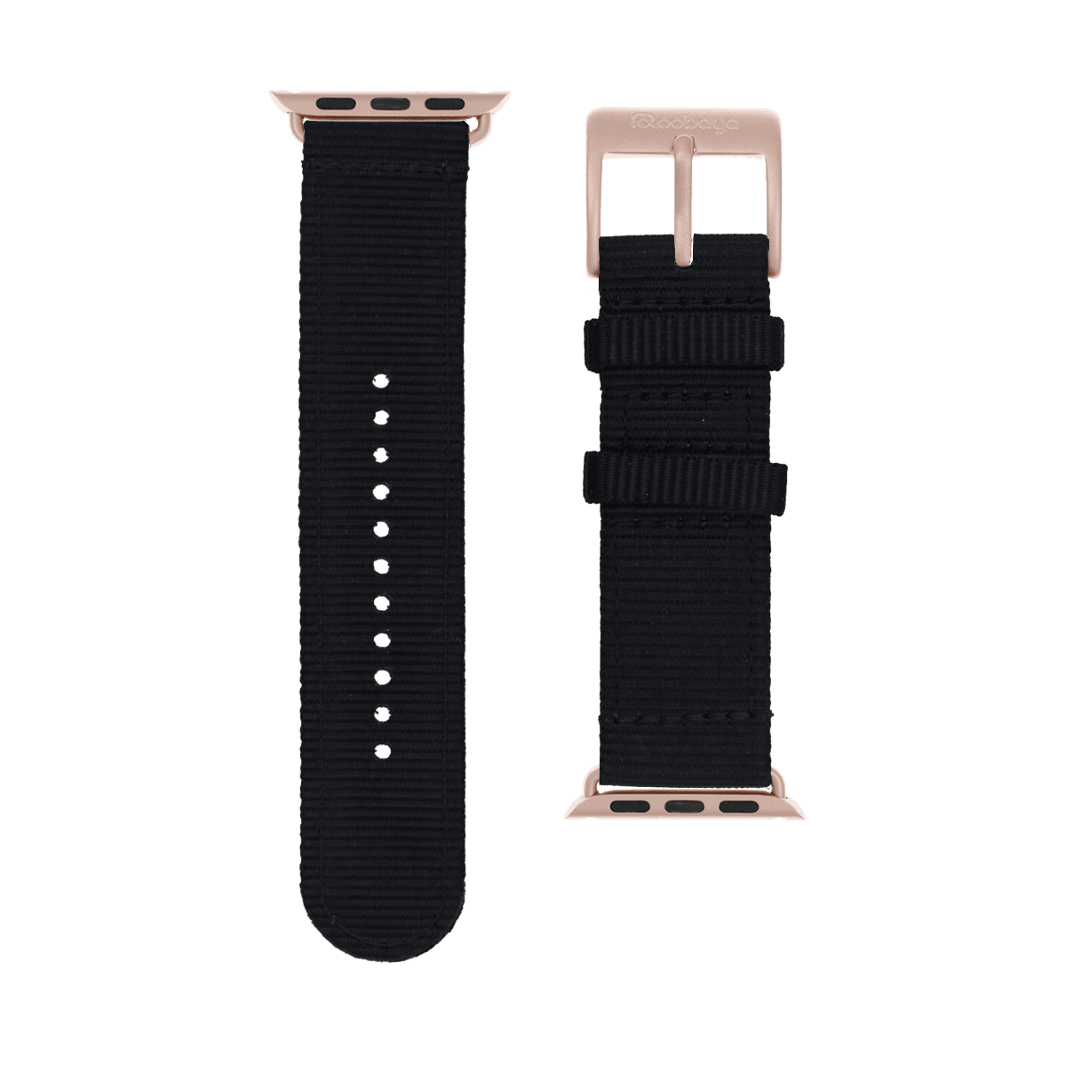 Nylon Armband Heavy Duty in Schwarz - bracebuds
