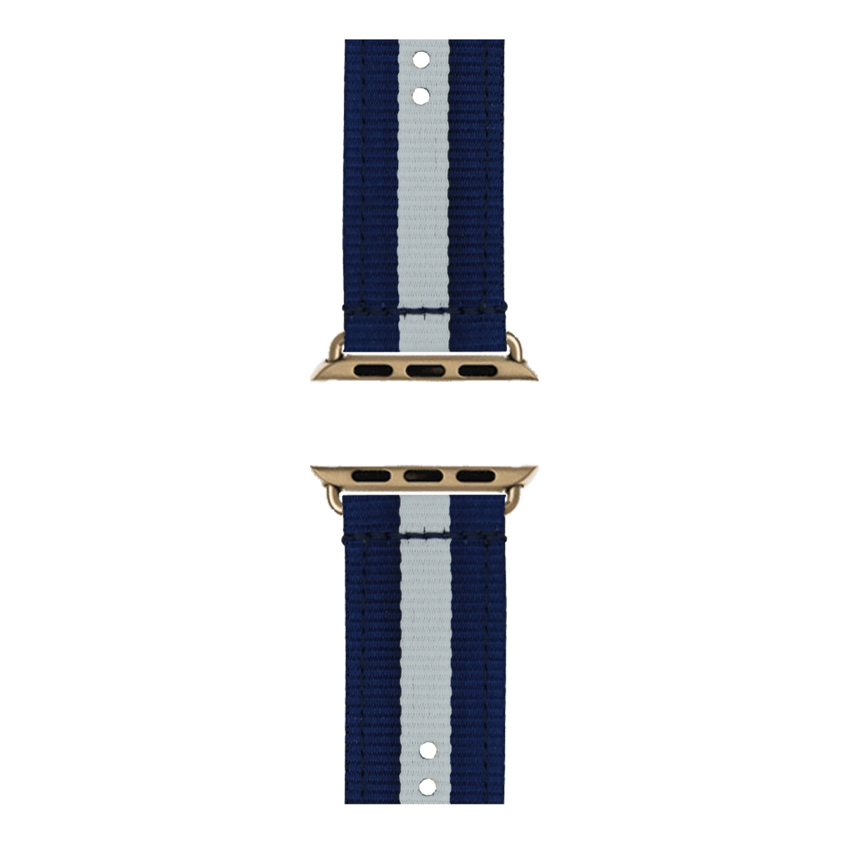 Nylon Armband in Dunkelblau / Weiß - bracebuds