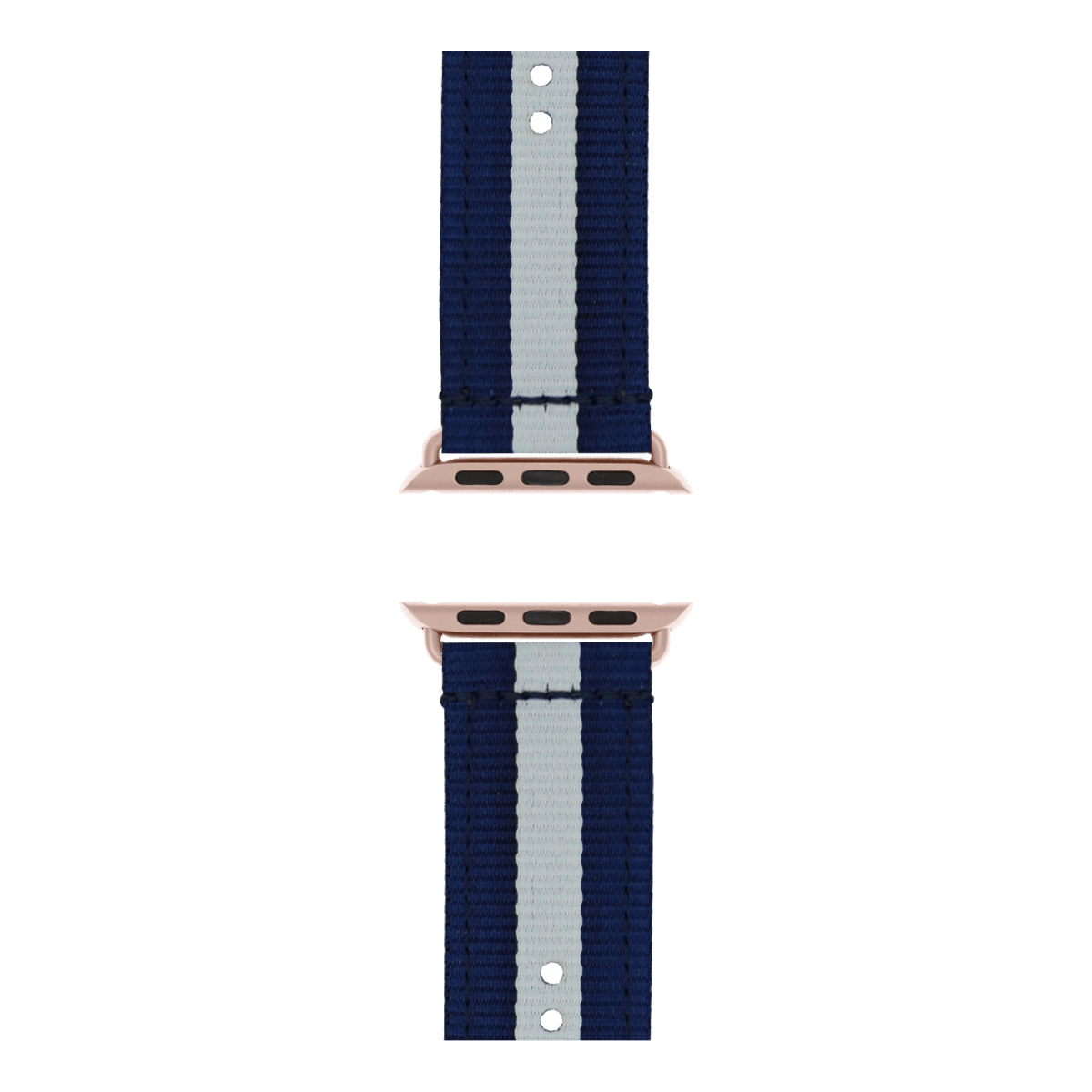 Nylon Armband in Dunkelblau / Weiß - bracebuds