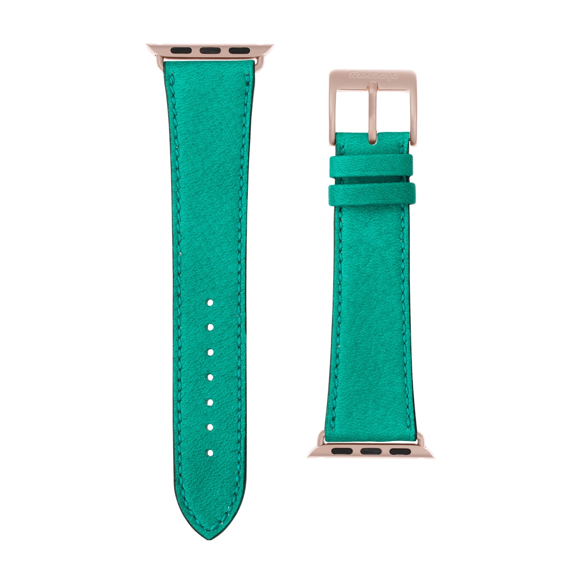 Sauvage Leder Armband in Türkis