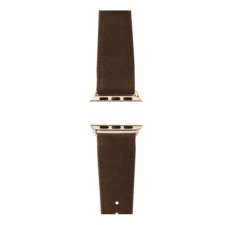 Alcantara Armband in Dunkelbraun - bracebuds