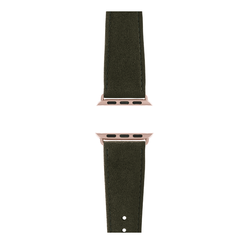 Alcantara Armband in Dunkelgrün - bracebuds
