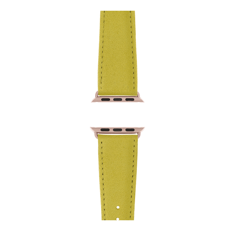 Alcantara Armband in Gelb - bracebuds