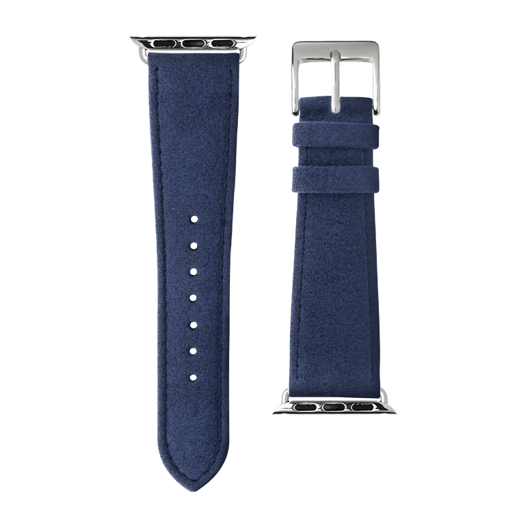 Alcantara Armband in Jeansblau - bracebuds