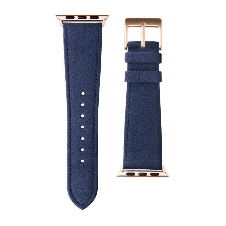 Alcantara Armband in Jeansblau - bracebuds