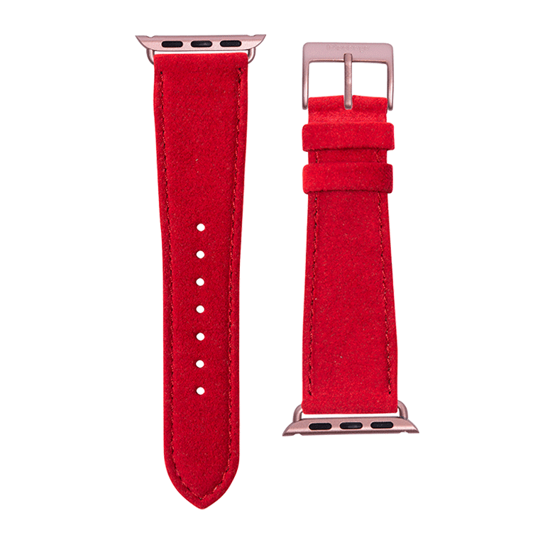 Alcantara Armband in Rot - bracebuds