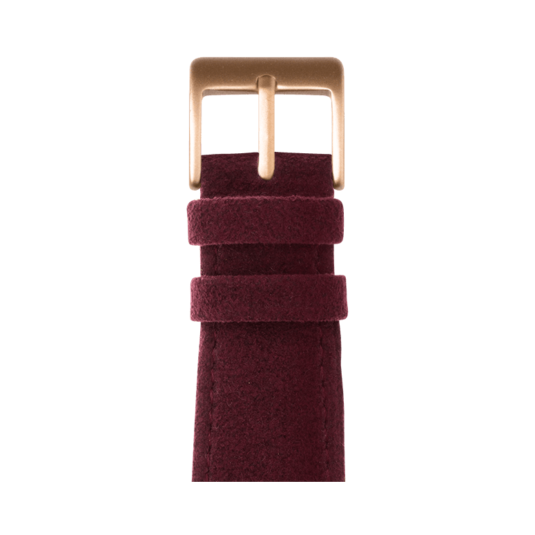 Alcantara Armband in Weinrot - bracebuds