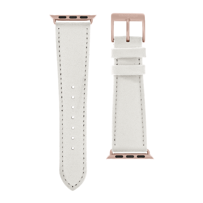 Alcantara Armband in Weiß - bracebuds