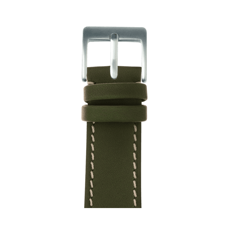 French Calf Leder Armband in Grün - bracebuds