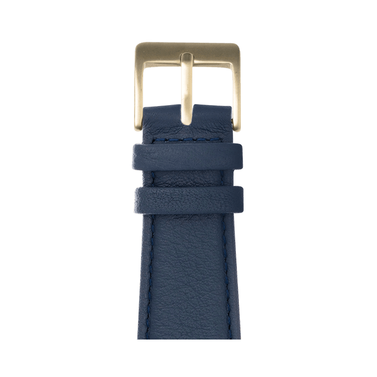 Nappa Leder Armband in Dunkelblau - bracebuds