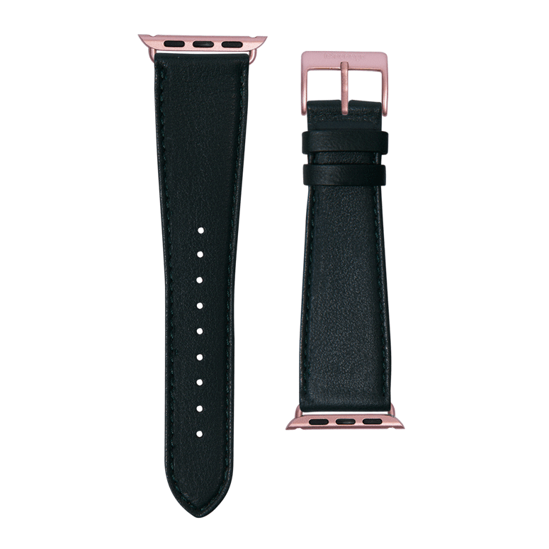 Nappa Leder Armband in Dunkelgrün - bracebuds