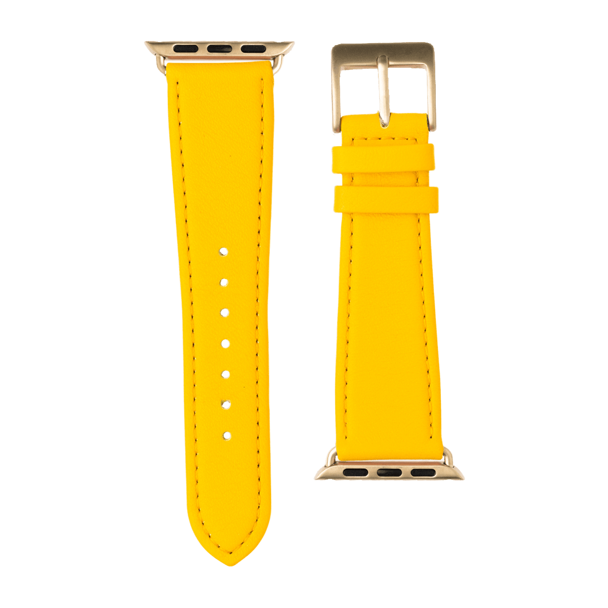 Nappa Leder Armband in Gelb - bracebuds
