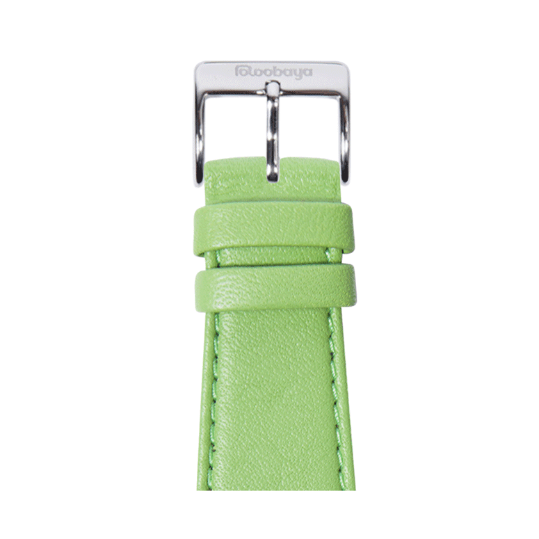 Nappa Leder Armband in Grasgrün - bracebuds