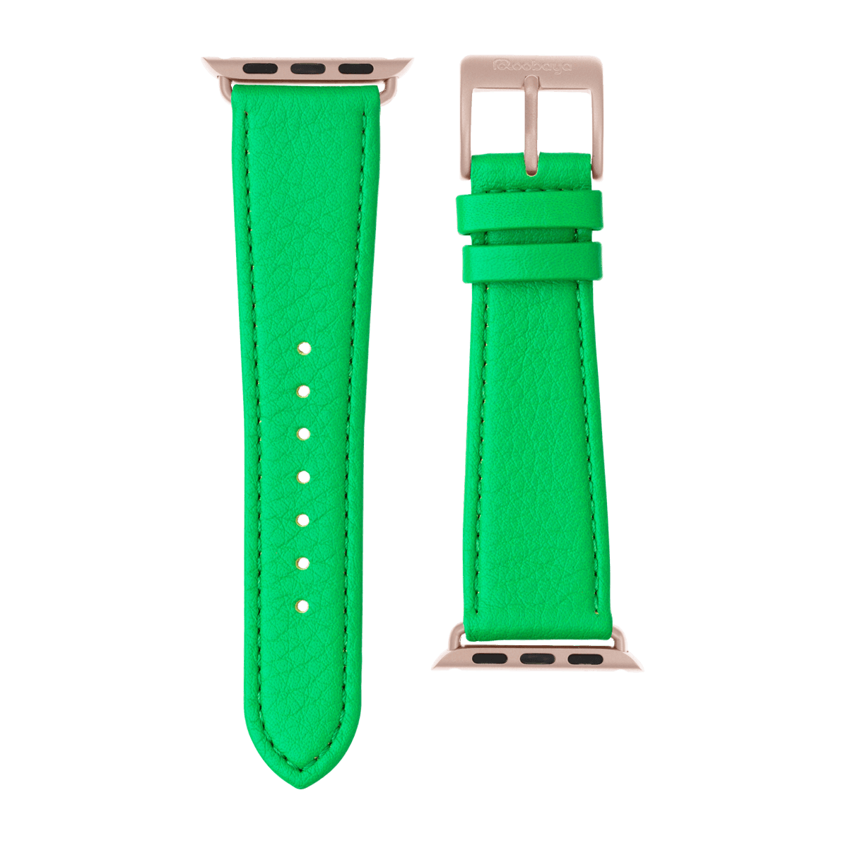 Nappa Leder Armband in Grün - bracebuds