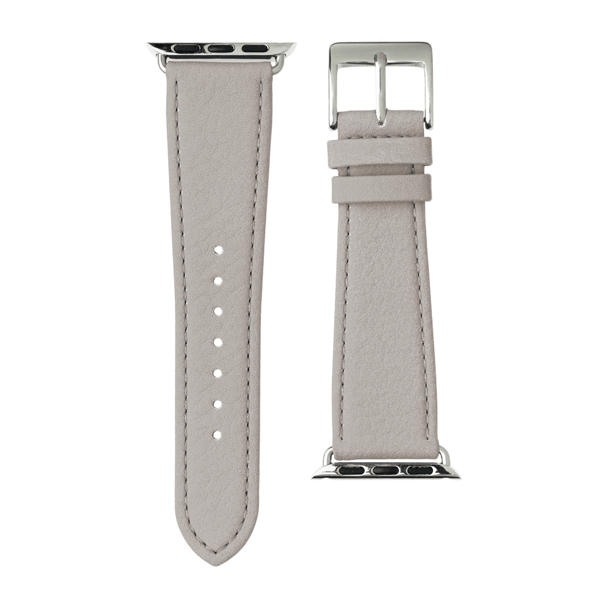 Nappa Leder Armband in Hellgrau - bracebuds