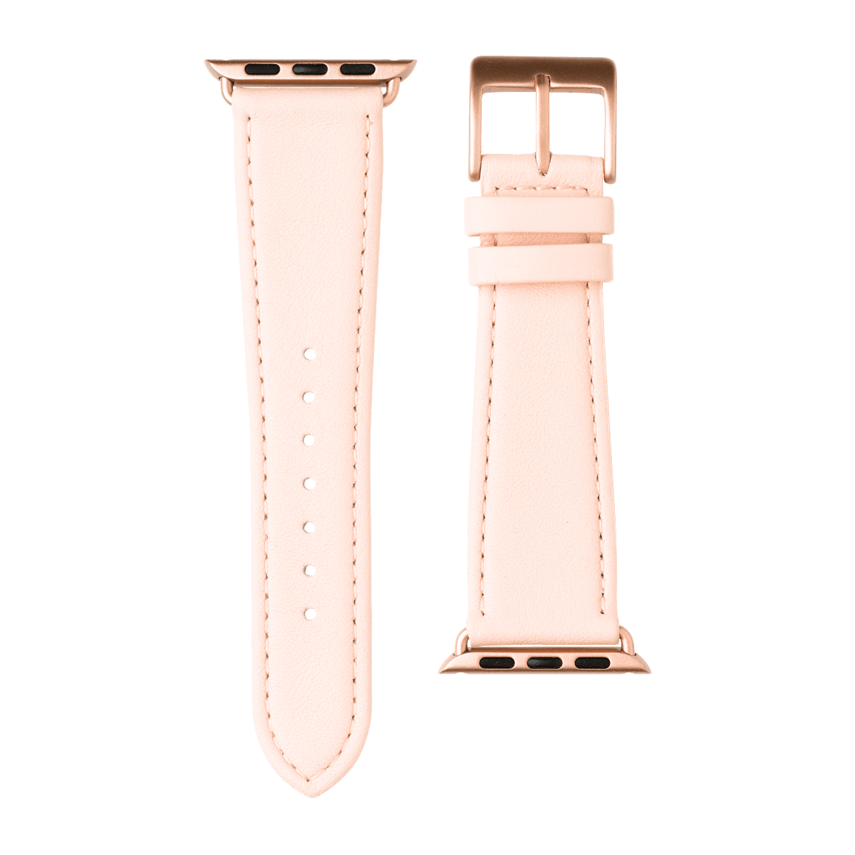 Nappa Leder Armband in Hellrosa - bracebuds