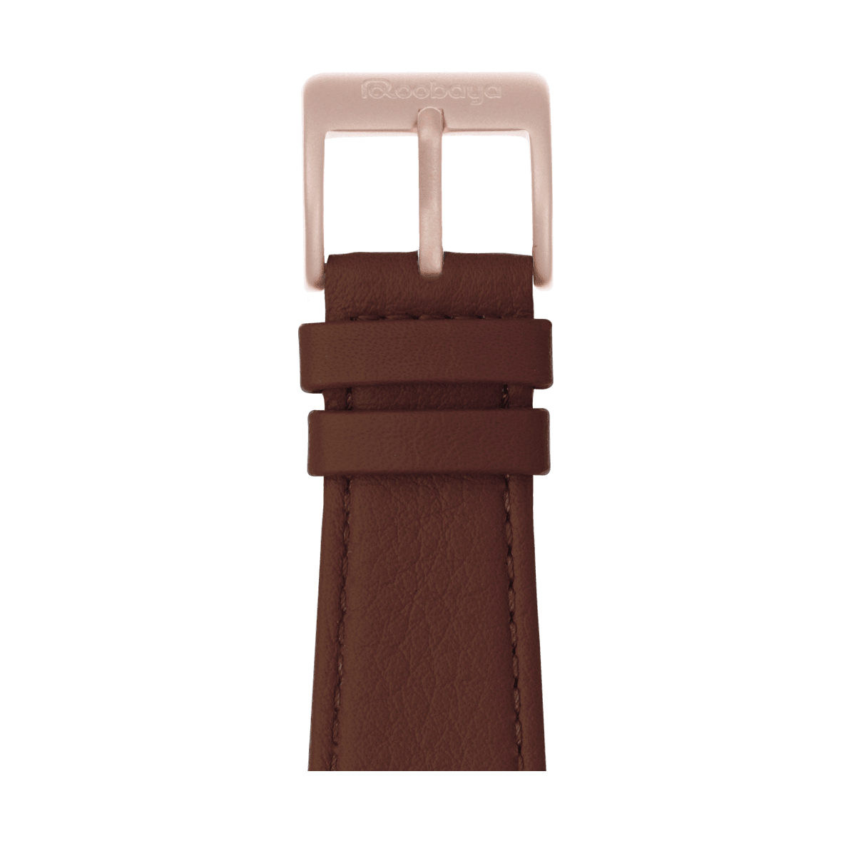 Nappa Leder Armband in Mittelbraun - bracebuds