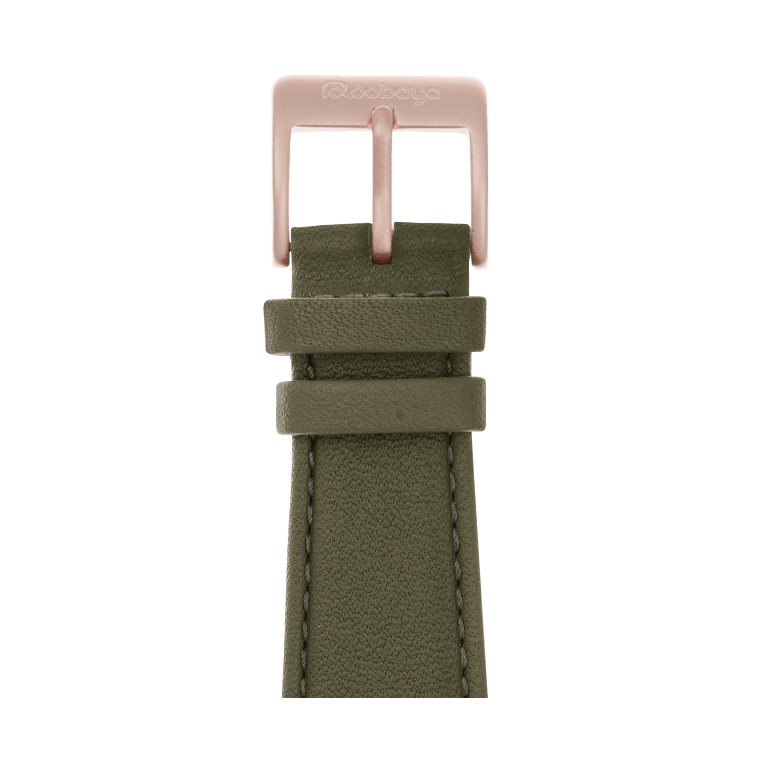 Nappa Leder Armband in Olivgrün - bracebuds