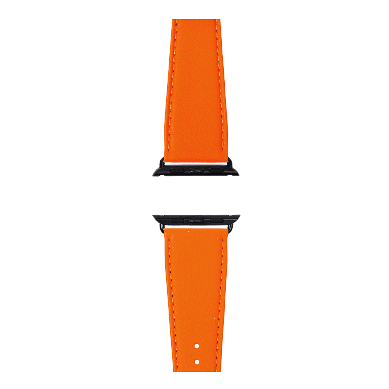 Nappa Leder Armband in Orange - bracebuds