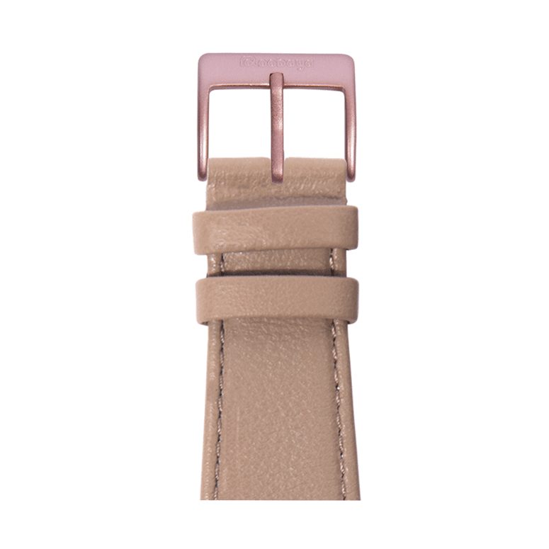 Nappa Leder Armband in Sand - bracebuds