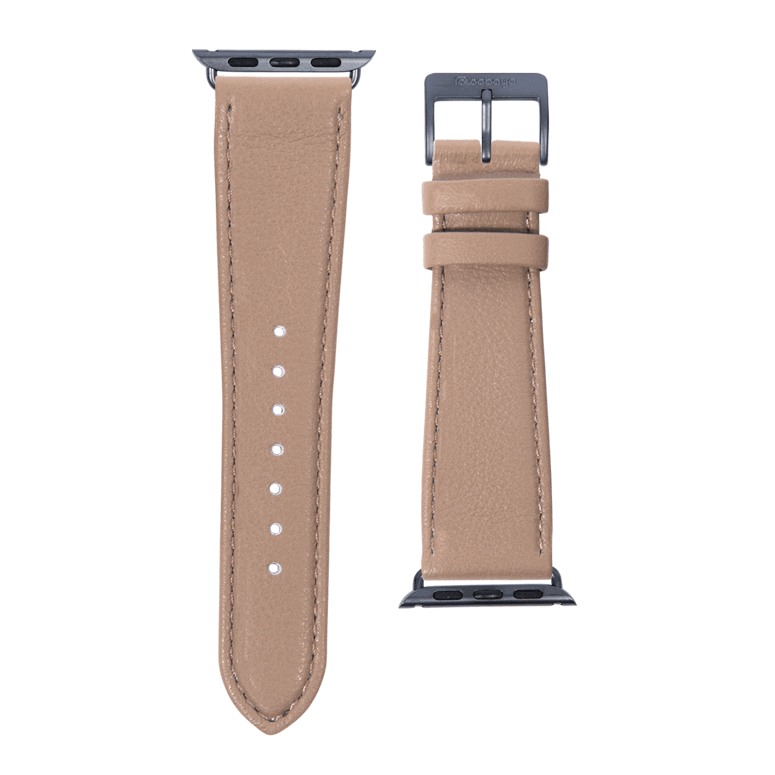 Nappa Leder Armband in Sand - bracebuds