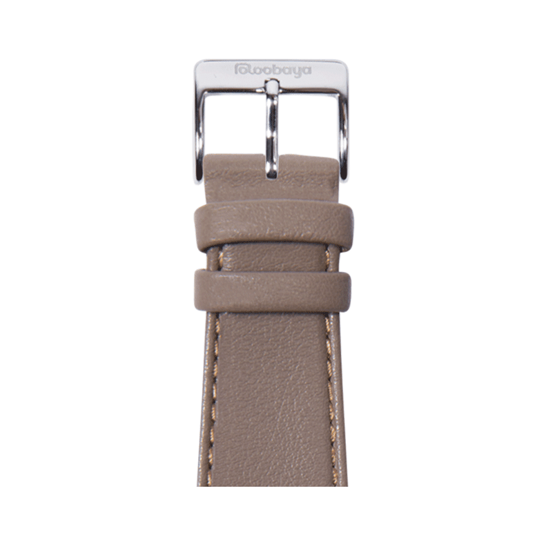 Nappa Leder Armband in Taupe - bracebuds