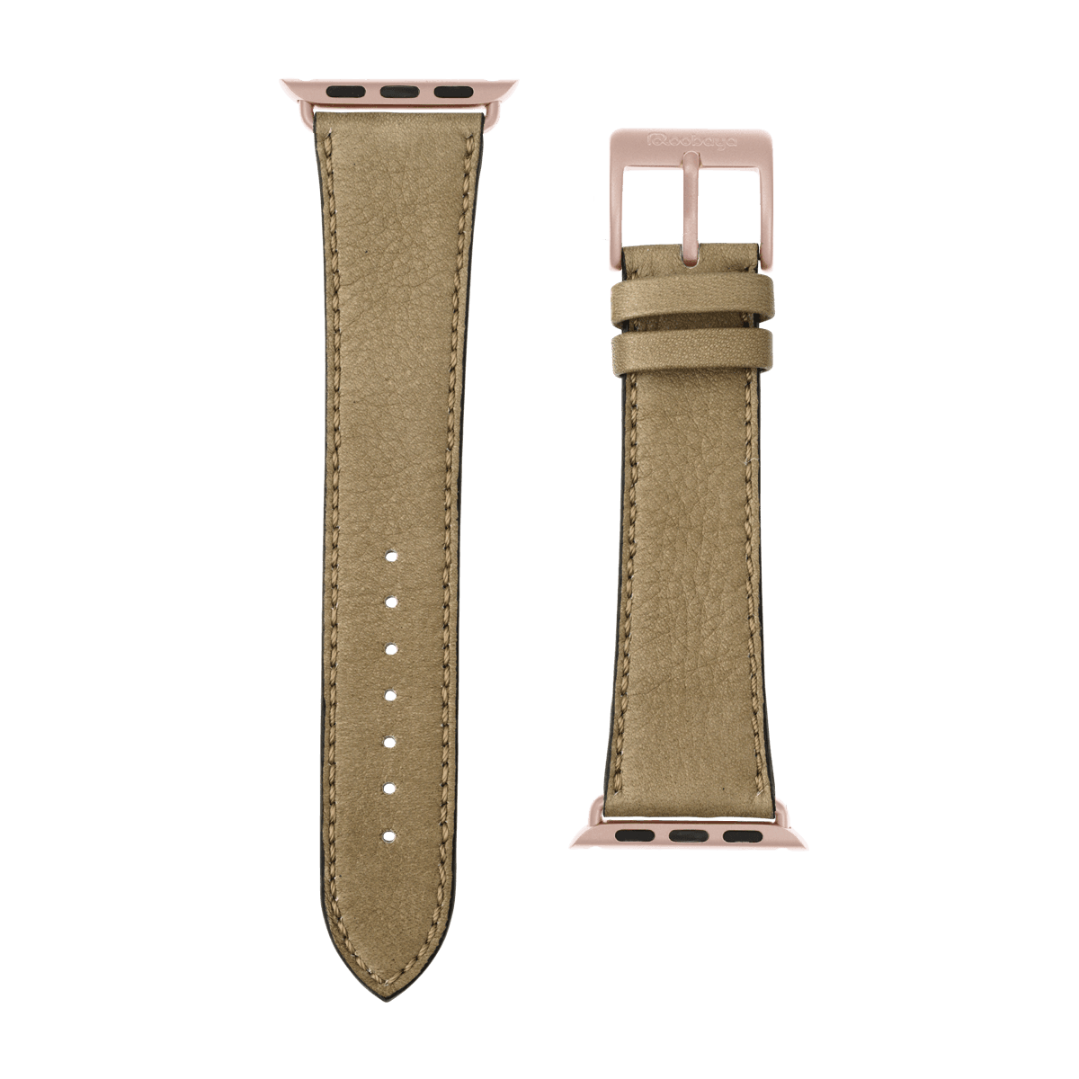Sauvage Leder Armband in Hellgrau - bracebuds