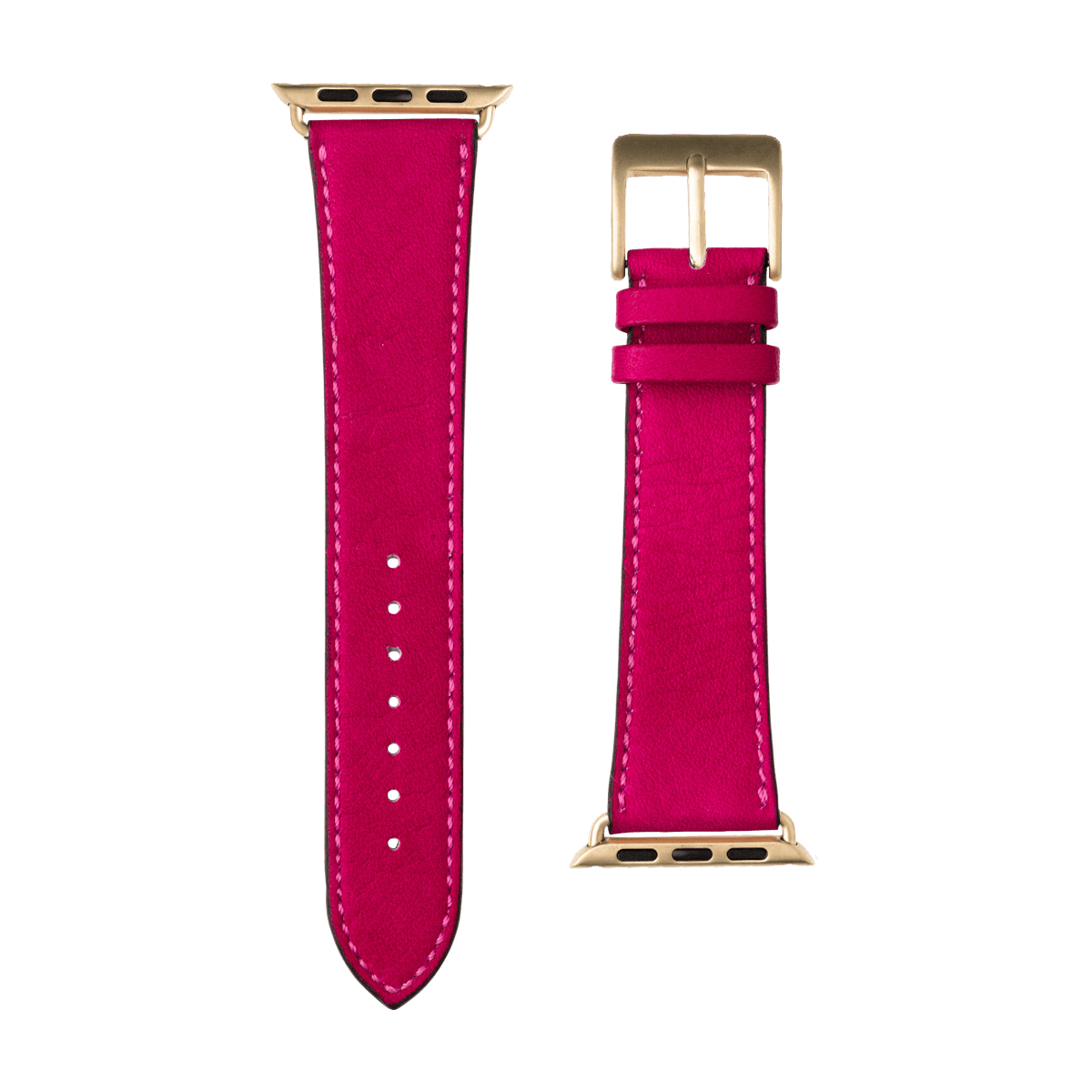 Sauvage Leder Armband in Pink - bracebuds