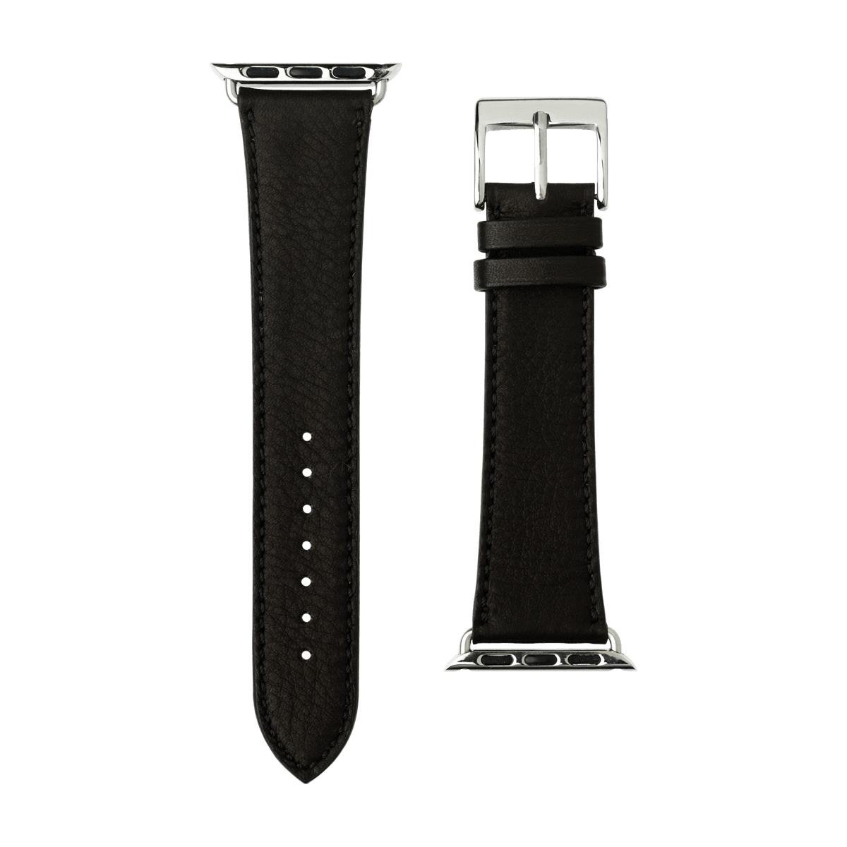 Sauvage Leder Armband in Schwarz - bracebuds