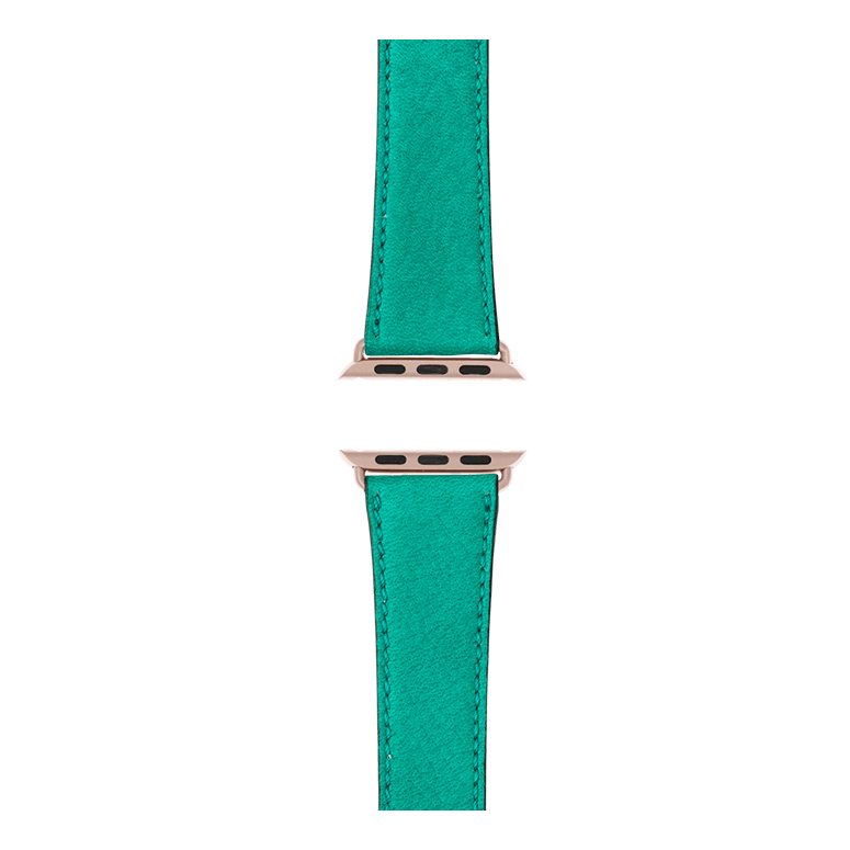 Sauvage Leder Armband in Türkis - bracebuds