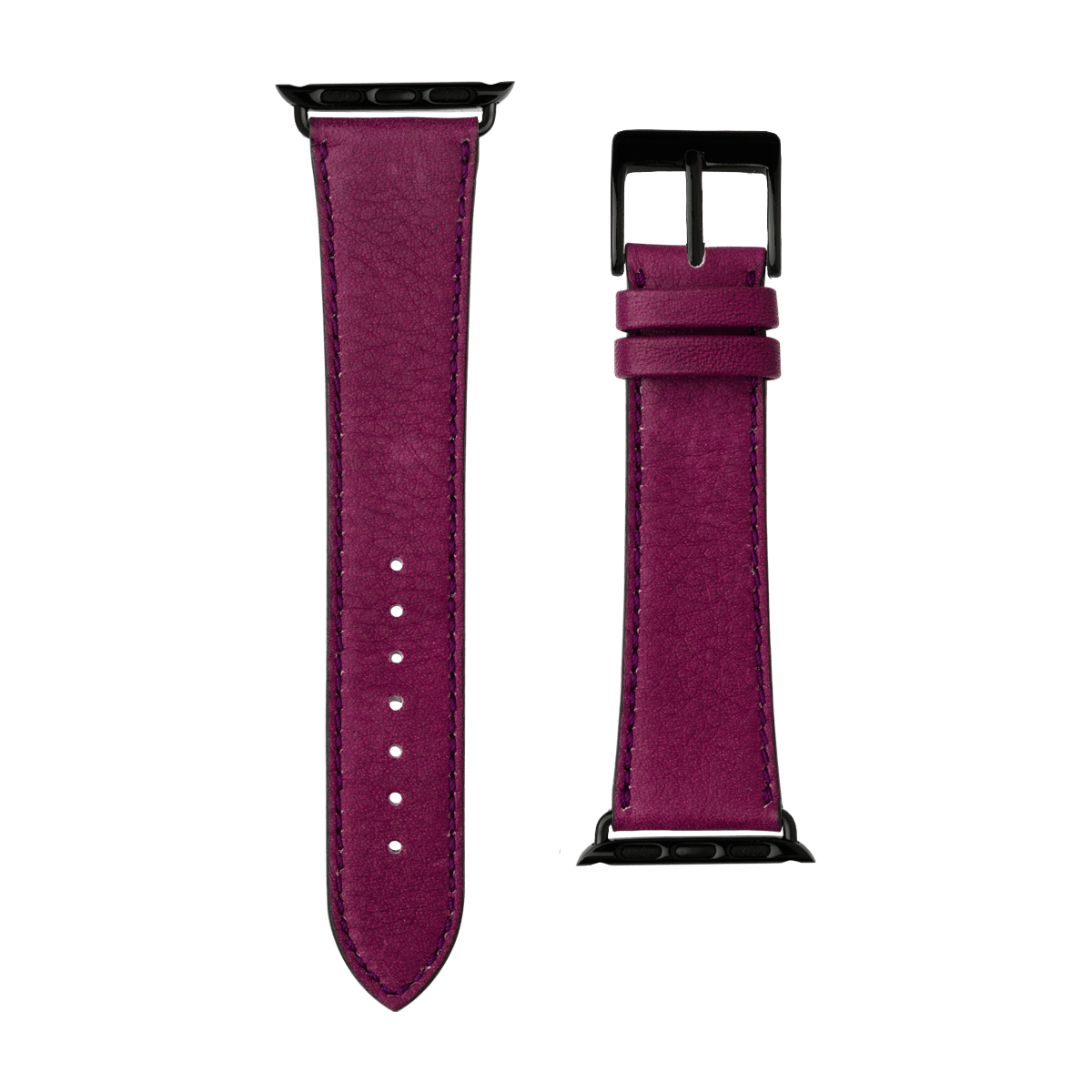 Sauvage Leder Armband in Violett - bracebuds