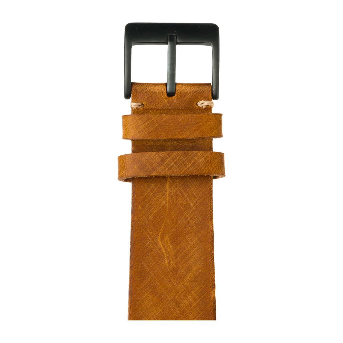 Vintage Leder Armband in Mittelbraun - bracebuds
