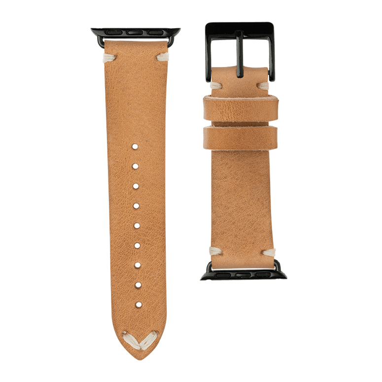 Vintage Leder Armband in Natur - bracebuds