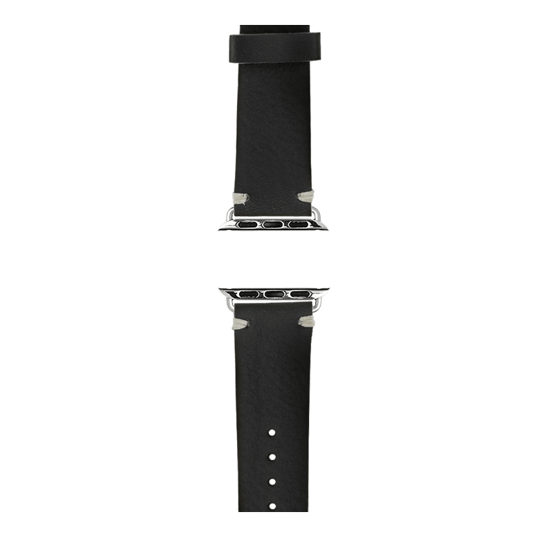 Vintage Leder Armband in Schwarz - bracebuds