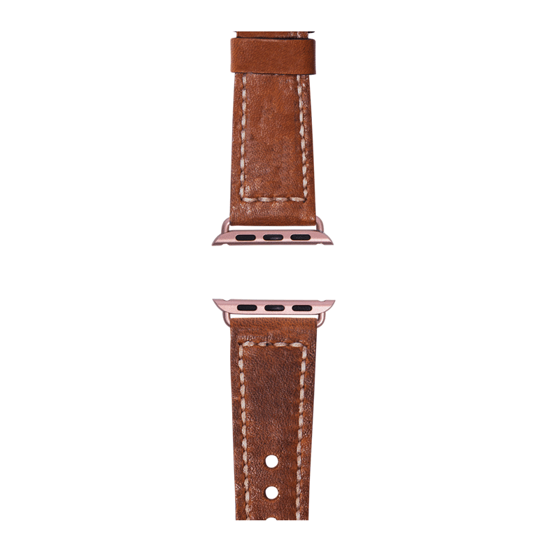 Vintage Leder Armband Limited Edition in Mittelbraun - bracebuds